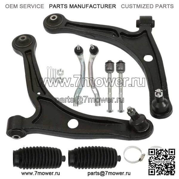 Для Honda Pilot Acura 2003-2008 годов, 8 шт., шаровые шарниры переднего нижнего рычага, рулевые тяги