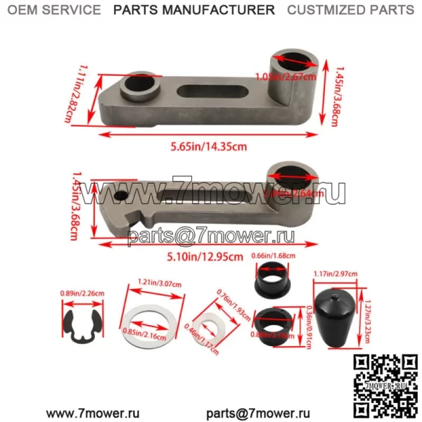 M111358 M131119 Комплект для ремонта натяжных рычагов и втулок натяжных рычагов деки для John Deere - Image 3