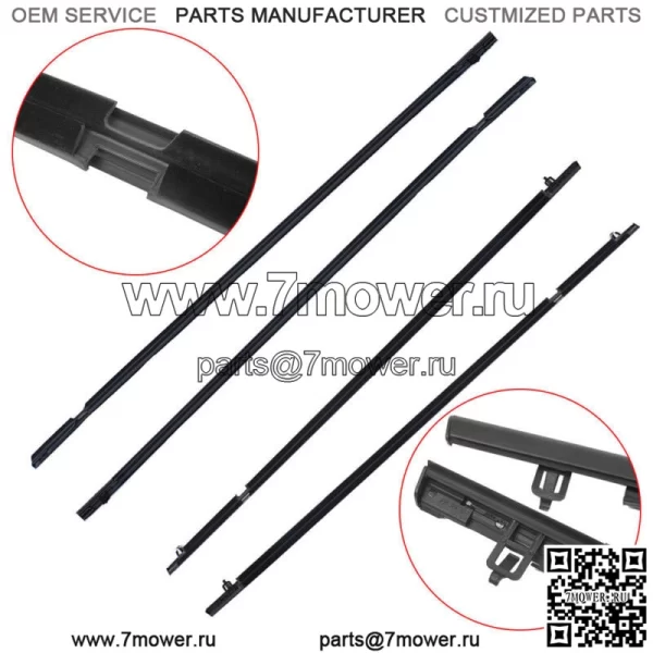 Наружный ремень уплотнения оконной накладки WeatherStrip для Honda Civic 2006-2010 2011 годов - Image 5