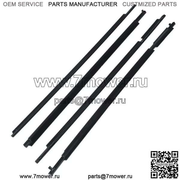 4 шт. оконный уплотнитель ремня внешний черный для Toyota RAV4 2006 2007 2008 - Image 2