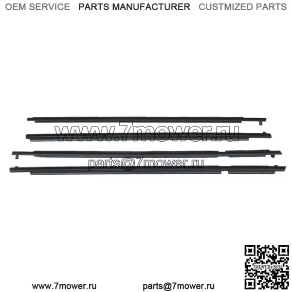 4 шт. оконный уплотнитель ремня внешний черный для Toyota RAV4 2006 2007 2008 - Image 3