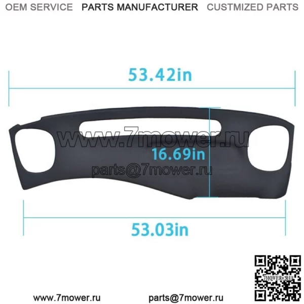 Крышка передней приборной панели, подходит для пикапа Chevy S-10 S-15 Blazer Gmc 1999-2002 годов - Image 3