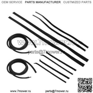 Комплект резиновых уплотнителей для дверных окон и окон для Dodge Truck DW 150 1980-1993 годов, 10 шт.