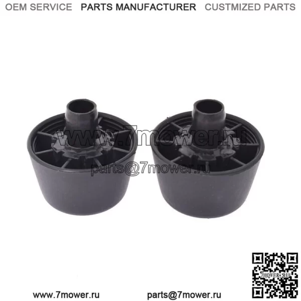 Для 07-18 Jeep Wrangler JK Body Черная резиновая подушка бампера, пробки на капот, 2 шт.