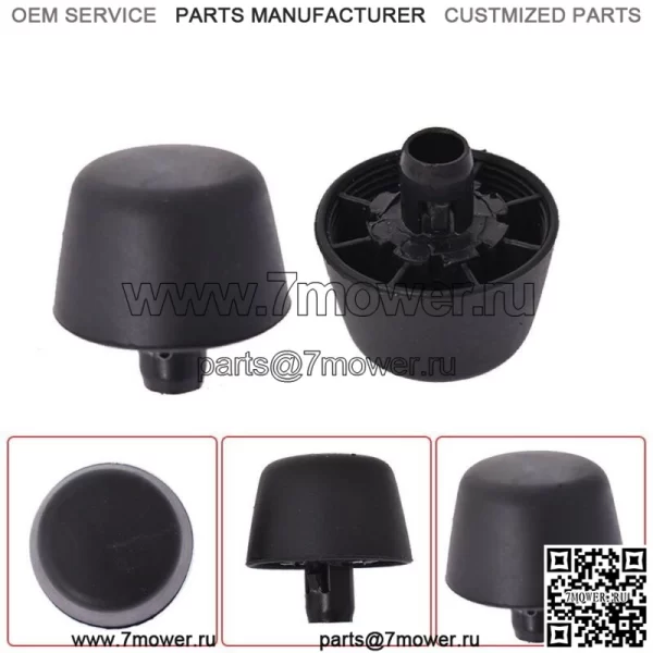 Для 07-18 Jeep Wrangler JK Body Черная резиновая подушка бампера, пробки на капот, 2 шт. - Image 2