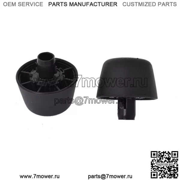 Для 07-18 Jeep Wrangler JK Body Черная резиновая подушка бампера, пробки на капот, 2 шт. - Image 4