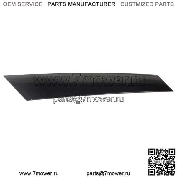 Накладка на лобовое стекло для Mini Cooper 2007-2015 51137272583 ABS, черная, передняя левая