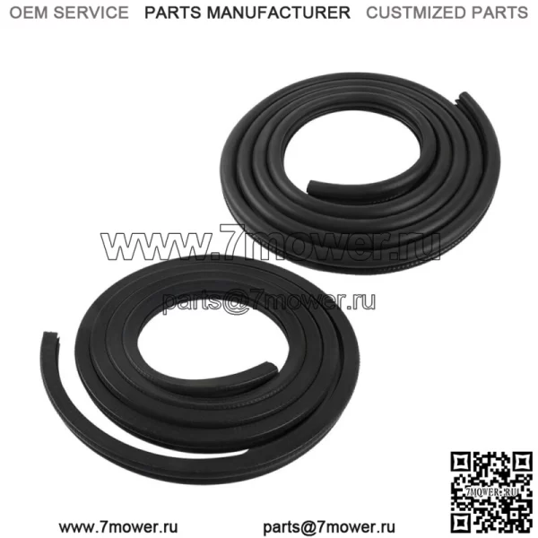 Парный набор резиновых дверных уплотнителей для Chevy GMC Tahoe Suburban BLK - Image 2