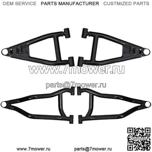 Рычаги со смещением вперед 1,5 дюйма для Polaris Ranger XP 800/XP 800 Crew/800 6x6 2010–2016 гг. | Подходит для шин диаметром до 28 дюймов | Включает стандартные предустановленные шаровые шарниры | Трубка 1,25 дюйма больше стандартной