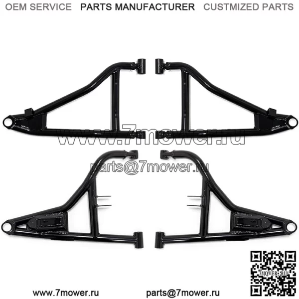Сверхмощные 1,5-дюймовые смещенные вперед А-образные рычаги для Polaris RZR PRO XP / 4 (2020+) — черные