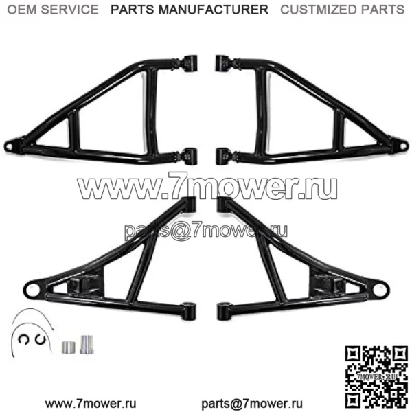 Рычаги со смещением вперед 1,5 дюйма для Honda Talon 1000X 2019+ / Talon 1000X-4 2020+ | Подходит для шин диаметром до 34 дюймов | Трубка диаметром 1,5 дюйма на 25 % больше стандартной | Используются стандартные втулки А-образного рычага!