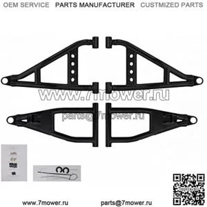 Смещенные вперед рычаги A размером 1,5 дюйма для Polaris Ranger XP 900 / Crew 2013–2019 гг. | Установите размер шин 28,5 дюйма | Трубка диаметром 1,25 дюйма на 25 % больше, чем у OEM! | Полная регулировка развала