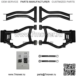 Задние арочные задние А-образные рычаги со смещением 1,5 дюйма для Polaris RZR 800 4/800 S (2009-2014) - черные