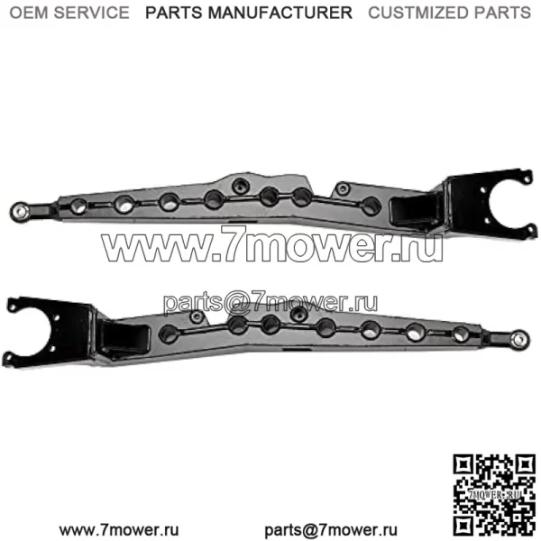 Задние продольные рычаги с высоким клиренсом, совместимые с Polaris RZR PRO XP/PRO XP 4 2020 года выпуска | Дополнительные 1,5 дюйма дорожного просвета | Усиленные крепления амортизатора и стабилизатора поперечной устойчивости