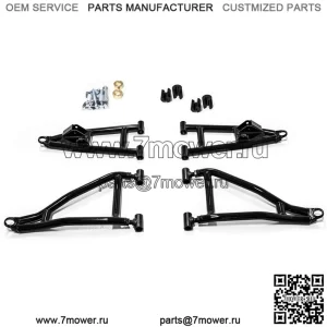 2-дюймовые смещенные вперед рычаги A для Polaris Ranger XP 1000 / Crew 2021–2022 гг. — см. комплектацию | Подходит для шин диаметром до 32 дюймов | Передние и задние амортизаторы | Трубка диаметром 1,25 дюйма на 25 % больше стандартной!
