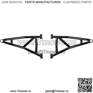 (2) Нижние рычаги A с большим клиренсом для Polaris RZR XP 1000 / XP 4 1000 2014 г. и старше | Нерегулируемый | Черный | Трубка диаметром 1,25 дюйма на 25 % больше стандартной!