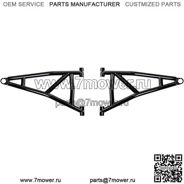 (2) Нижние рычаги A с большим клиренсом для Polaris RZR XP 1000 / XP 4 1000 2014 г. и старше | Нерегулируемый | Черный | Трубка диаметром 1,25 дюйма на 25 % больше стандартной!
