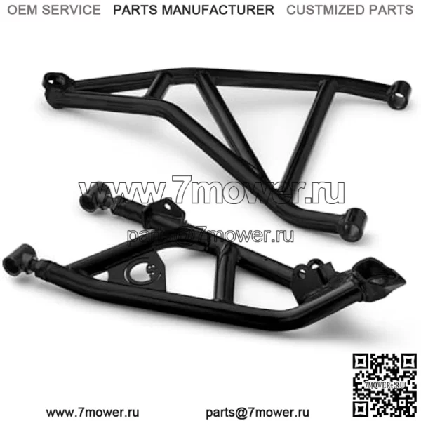 Can-Am Maverick X3 с высоким клиренсом, 2 дюйма, смещенные вперед А-образные рычаги для моделей 64 дюйма — преобразуйте свою поездку | Черный