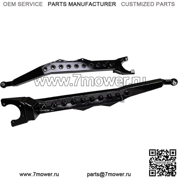 Задние продольные рычаги для Polaris RZR XP Turbo S 2018+ года | Polaris RZR XP 4 Turbo S 2019+ | Polaris Turbo S Velocity 2019+ | Polaris RZR XP 4 Turbo S Velocity 2019+ | Очищает 40-дюймовые шины | Черный