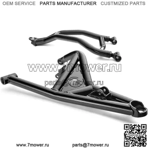 Передние А-образные рычаги со смещением вперед Atlas Pro 1,5 дюйма для Polaris RZR XP Turbo/XP 4 Turbo 2016–2021 гг. — черные | Сделано из трубок диаметром 1,5 дюйма | Используйте шины диаметром до 34 дюймов!
