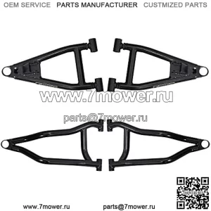 Арочные передние А-образные рычаги 1,5 дюйма для Polaris Ranger Full Size 700 (2009 г.) — черные