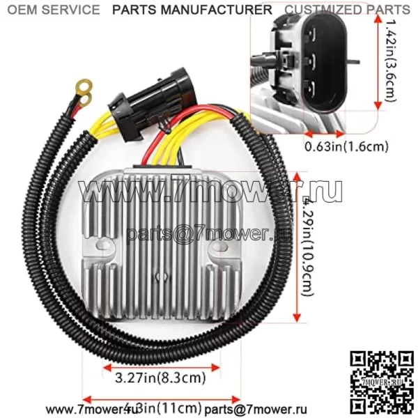 Выпрямитель регулятора напряжения Motofoal 4013904 заменяет для Polaris RZR 4 900 XP, RZR 4 1000 XP, 570 900 900XP 1000XP, Sportsman 325 570 850 ACE 2012-2016 OEM Замена # 4014029 4015229 4013247 - Image 2