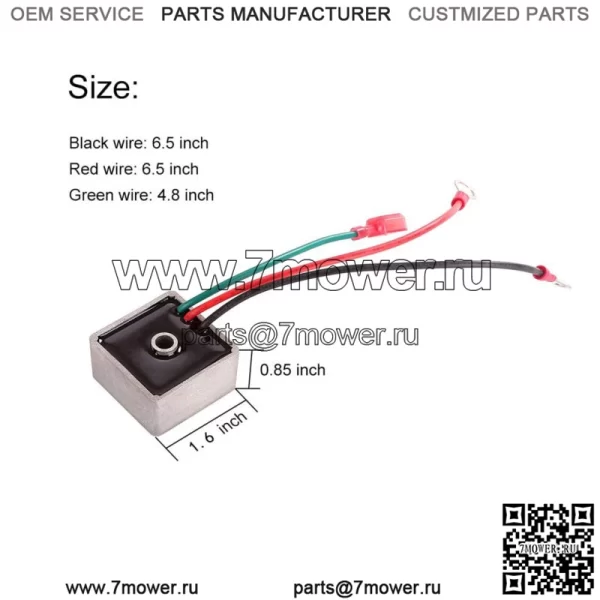 Регулятор напряжения для гольф-мобиля для газа EZGO TXT 1994-up 27739-G01 - Image 2