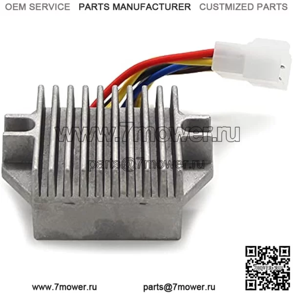 Регулятор напряжения Выпрямитель подходит для John Deere AM126304 AUC12632 M70121 M97348 для John Deere X595 X700 X720 X724 X728 X729 F510 F525 F735 4x2 Gator 6x4 Gator CS Gator CX Gator и TS Gator
