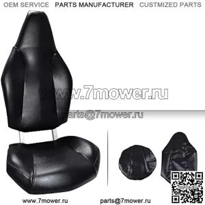 Комплект чехлов на сиденье PIT66, совместим с Polaris RZR 570 2012-2018/ Polaris RZR 800 2008-2014/ Polaris RZR 900 2011-2014/ ACE 325/570 2014-2017 Виниловый черный