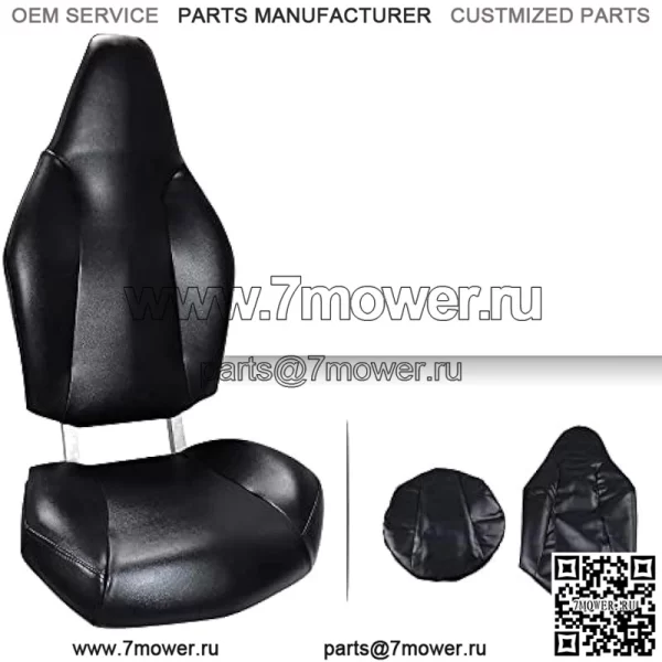 Комплект чехлов на сиденье PIT66, совместим с Polaris RZR 570 2012-2018/ Polaris RZR 800 2008-2014/ Polaris RZR 900 2011-2014/ ACE 325/570 2014-2017 Виниловый черный