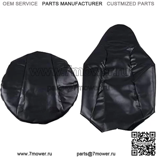 Комплект чехлов на сиденье, совместимый с Polaris RZR 570 800 900 2008 г. + черный - Image 2