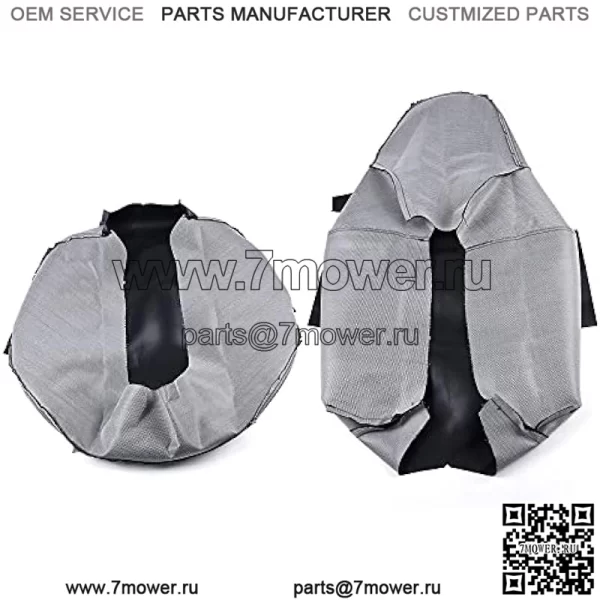 Комплект чехлов на сиденье, совместимый с Polaris RZR 570 800 900 2008 г. + черный - Image 3