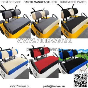 Комплект чехлов на переднее или заднее сиденье гольф-кара для EZGO RXV TXT Club Car DS размера S