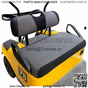 Чехол на переднее/заднее сиденье гольф-кара для EZGO RXV TXT Club Car DS, серый, черный