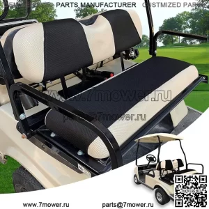 Универсальный чехол на заднее сиденье гольф-кара для Yamaha Club Car EZGO, черный + бежевый