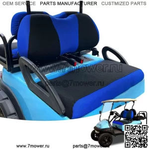 Синие чехлы на передние сиденья гольф-кара для Yamaha Club Car Precedent