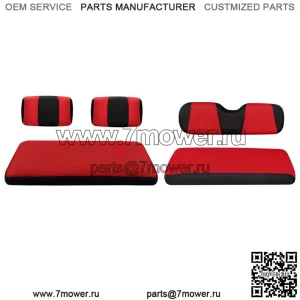 Чехлы на передние и задние сиденья RED Golf Cart для Yamaha G2-G22, Club Car DS до 2000 года