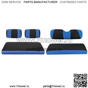 Синие чехлы на передние и задние сиденья гольф-кара для Yamaha G2-G22, Club Car DS до 2000 г.