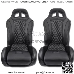 Набор из 2 сидений с черной подвеской и ромбовидной прошивкой CanAm Maverick X3 Turbo