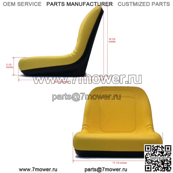 (1) Сиденье с ВЫСОКОЙ СПИНКОЙ для John Deere Gator TX / TX 4x2 / TX Turf / TX 4x2 Turf UTV - Image 2