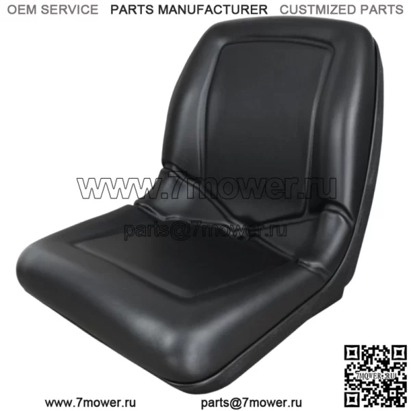 (2 сиденья) Сиденье с высокой спинкой для John Deere Gator CS TS TX 4X2 AM133476 — черное - Image 2