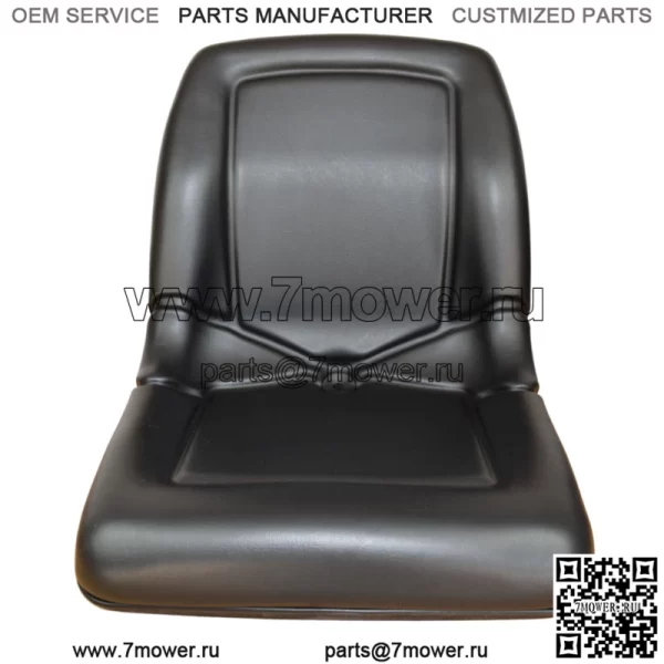(2 сиденья) Сиденье с высокой спинкой для John Deere Gator CS TS TX 4X2 AM133476 — черное - Image 3
