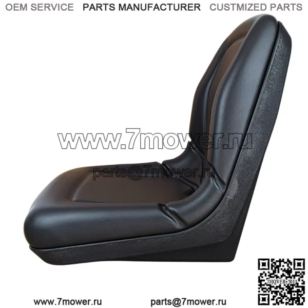 (2 сиденья) Сиденье с высокой спинкой для John Deere Gator CS TS TX 4X2 AM133476 — черное - Image 4