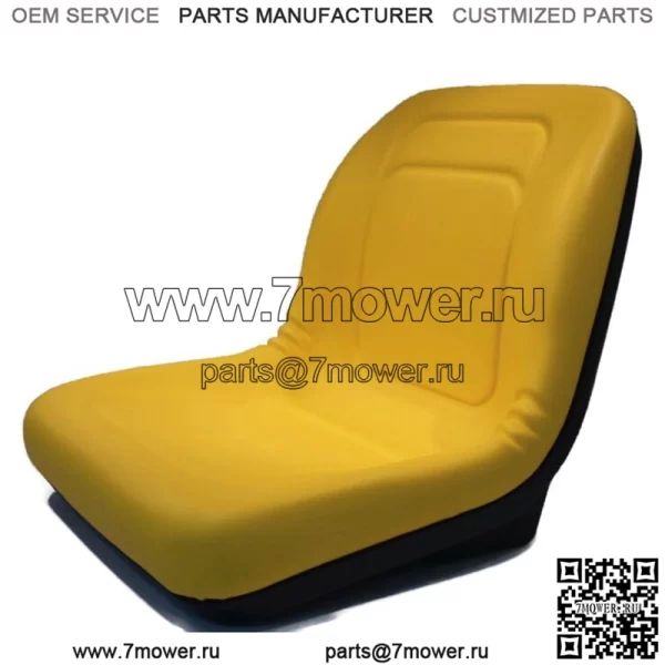 Желтое сиденье с высокой спинкой подходит для John Deere Gator TX, Gator XUV, Gator 4x2 HPX, 4x4