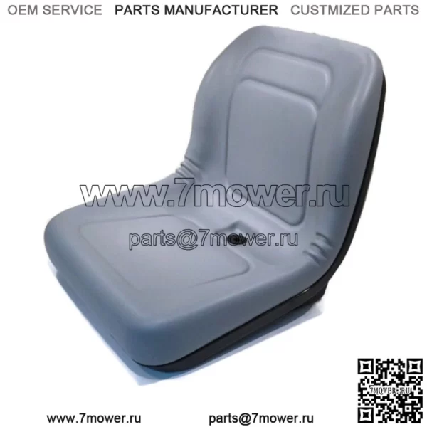 Серое сиденье с высокой спинкой подходит для John Deere Gators TX, TX Turf, TH 6x4, TE, XUV, Trail - Image 4