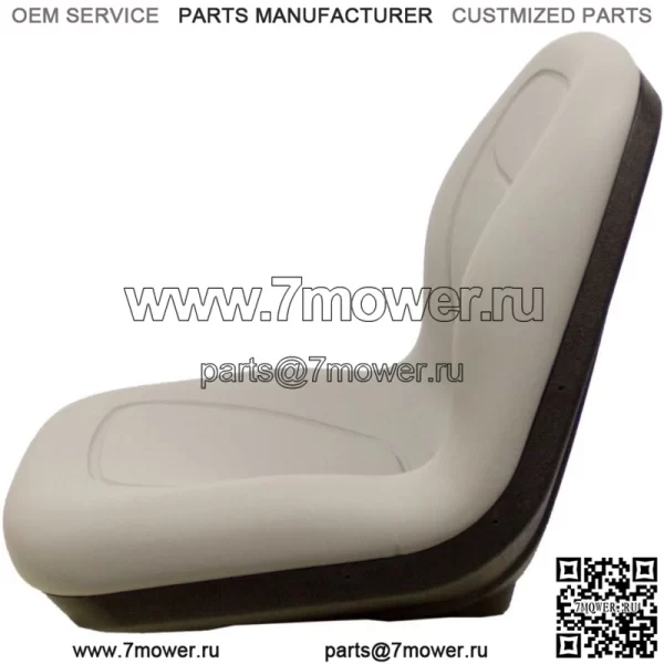 Пара серых виниловых сидений John Deere Gator (2 шт.) подходят для Turf TX TXTurf Worksite и XUV - Image 2