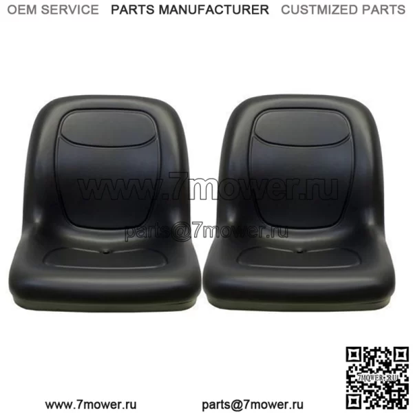 Пара черных виниловых сидений John Deere Gator (2 шт.) подходят для Turf TX TXTurf Worksite и XUV