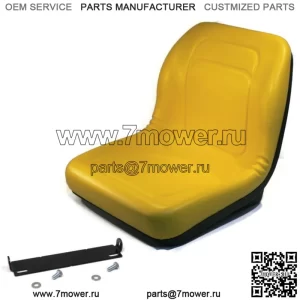 Желтое сиденье с высокой спинкой и кронштейном для John Deere Gator TX Turf, Gator XUV 6003