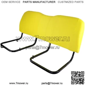 E-AM140623 Желтая виниловая подушка спинки сиденья для John Deere HPX и XUV Gators