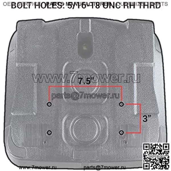 E-VG11696 Два сиденья для John Deere Gator (2 шт.) для XUV 850D, E GATOR, GATOR TURF, TE GATOR TURF ELECTRIC, TH TURF GATOR, TH 6X4 DIESEL GATOR, TX 4X2 GATOR, F735, F725, F710 ++ - Image 3